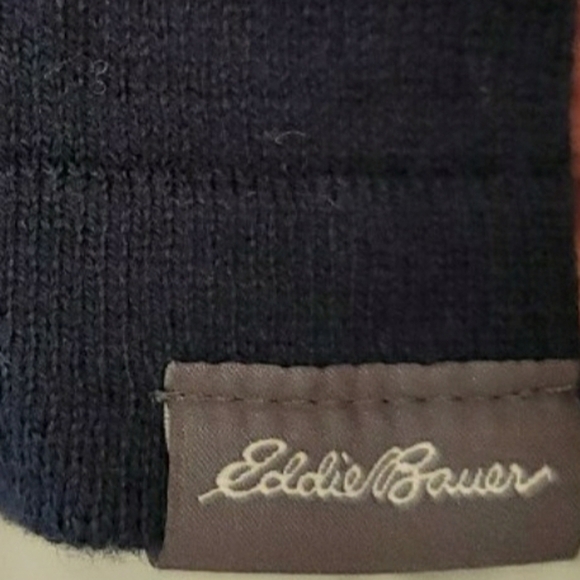 Eddie Bauer Cotton And Merino Wool Blend V-Neck Sweater - Size Large - Picture 4 of 5